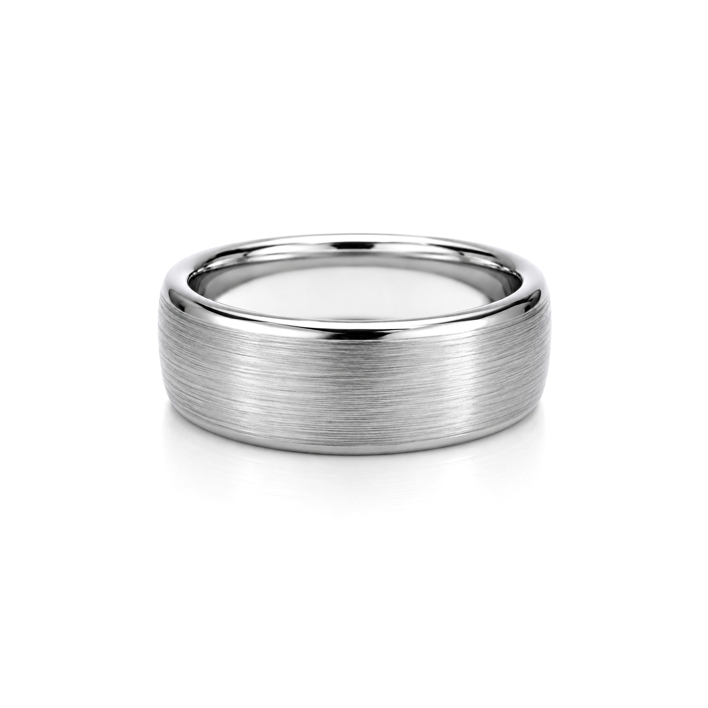 6mm Tungsten Wedding Ring Band in White