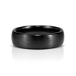 6mm Ceramic Wedding Ring Band in Black