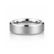 6mm Tungsten Wedding Ring Band in White