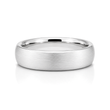 6mm Tungsten Wedding Ring Band in White