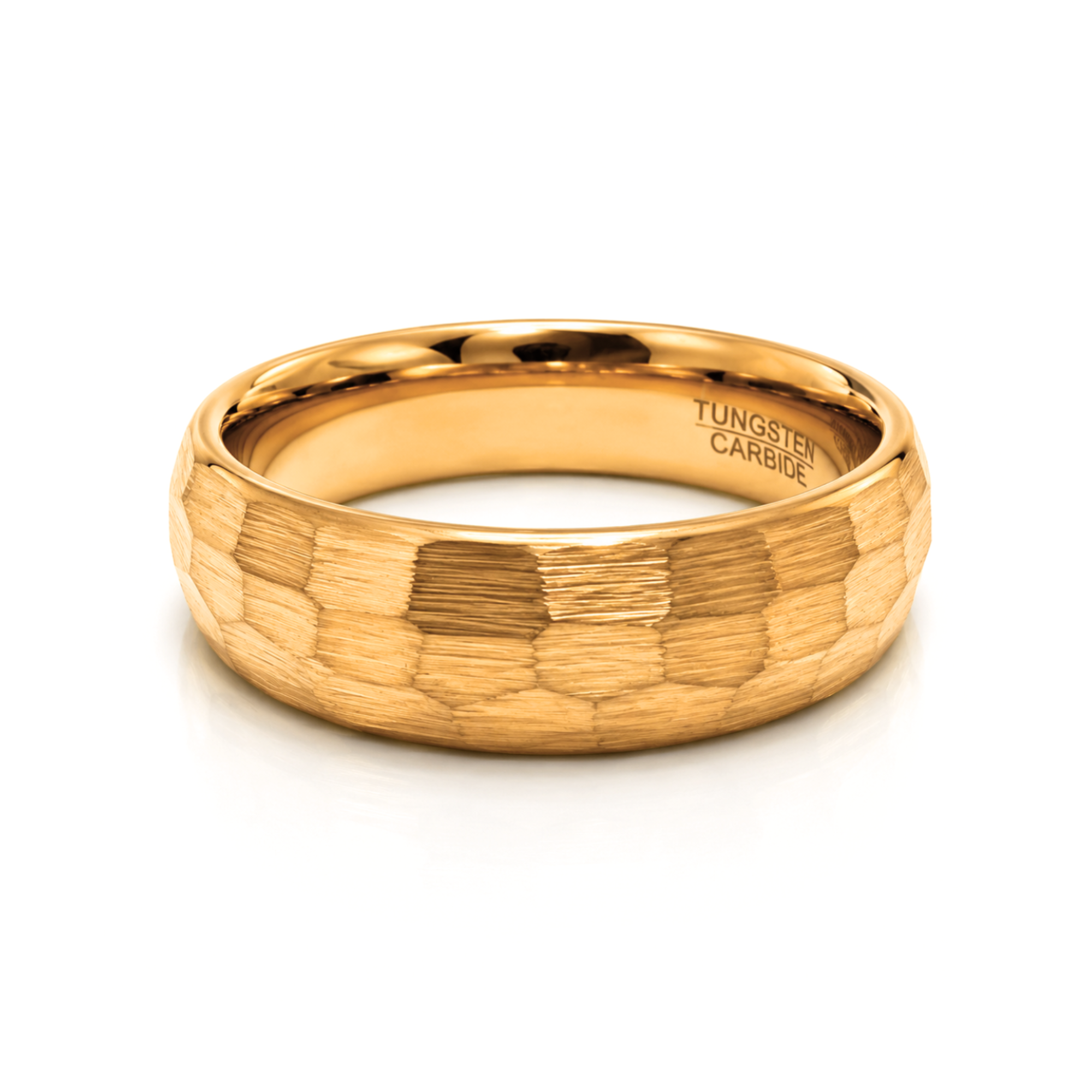 6mm Tungsten Wedding Ring Band in Rose Gold