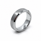 6mm Tungsten Wedding Ring Band in White
