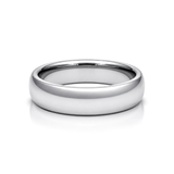6mm Tungsten Wedding Ring Band in White