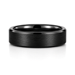 8mm Tungsten Wedding Ring Band in Black