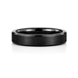6mm Tungsten Wedding Ring Band in Black