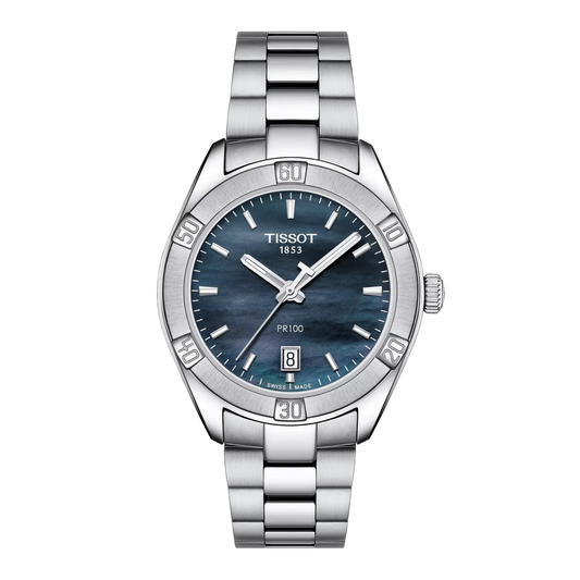 TISSOT PR 100 SPORT CHIC BLACK MOTHER-OF-PEARL T1019101112100