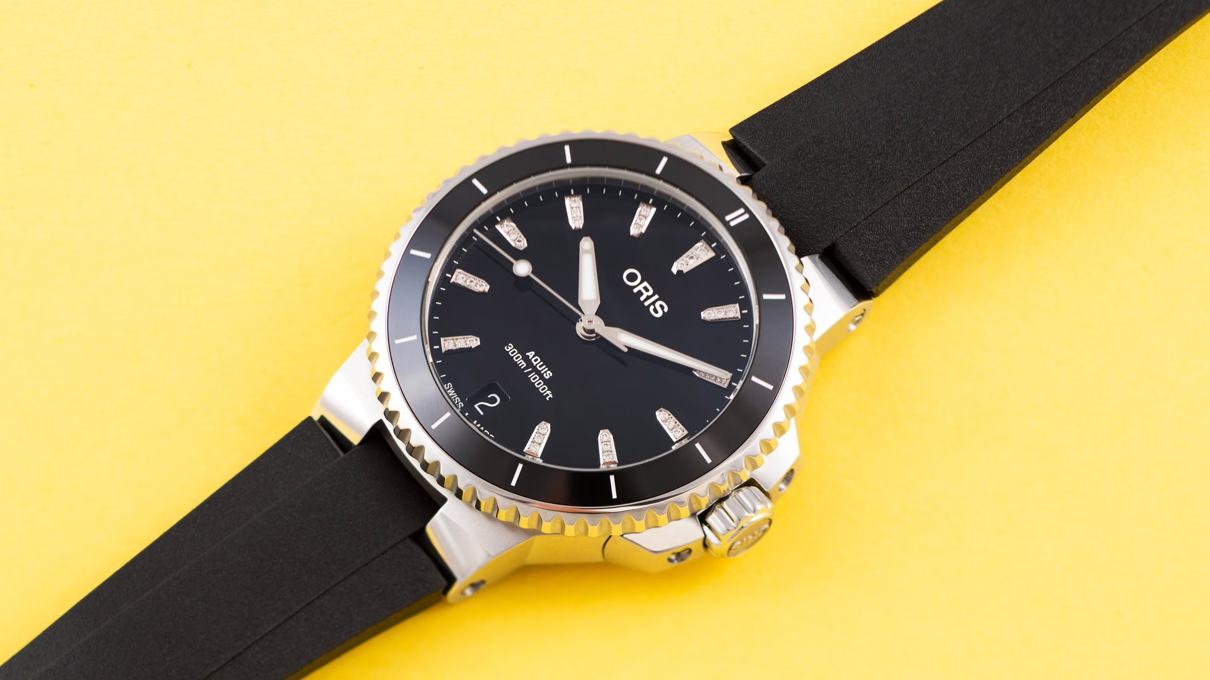 ORIS Aquis Date Diamonds 01 733 7792 4194-07 4 19 64FC