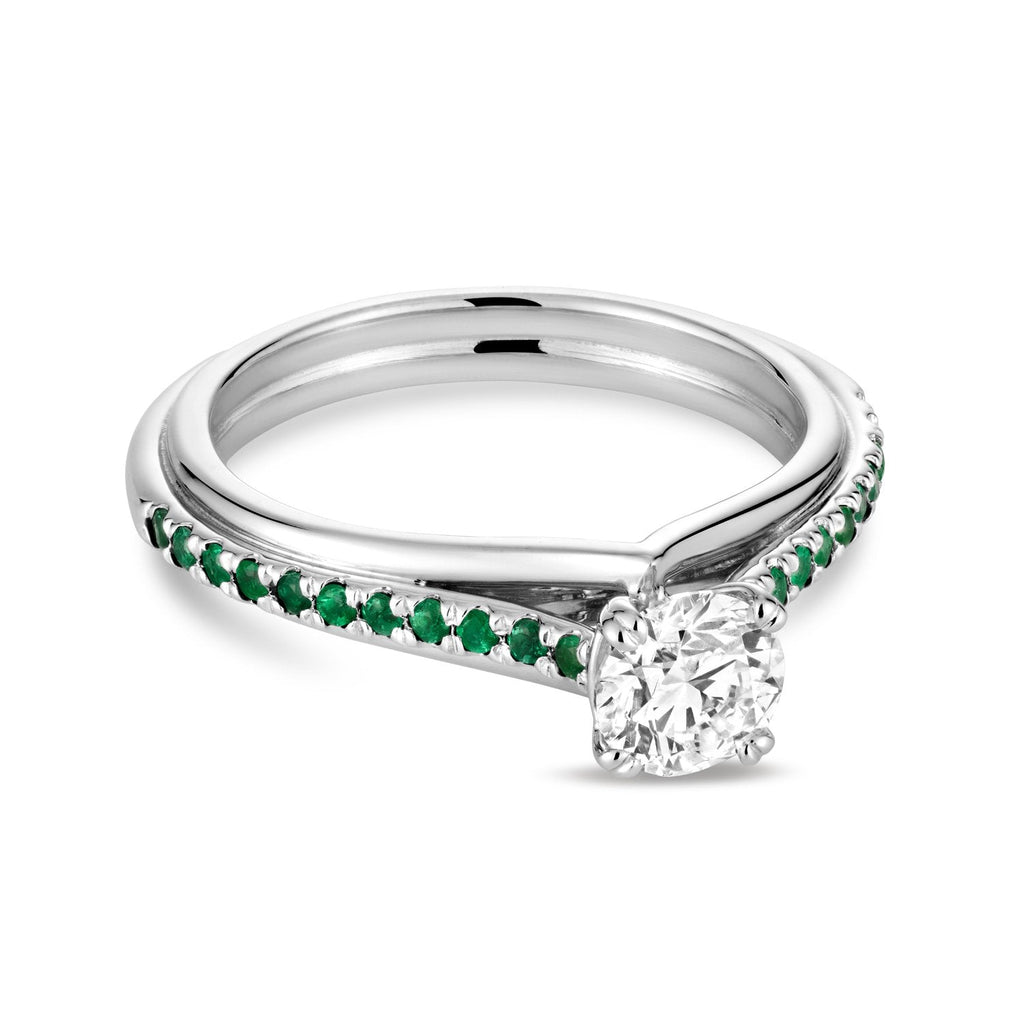 Faith Signature Emerald and Diamond Ring