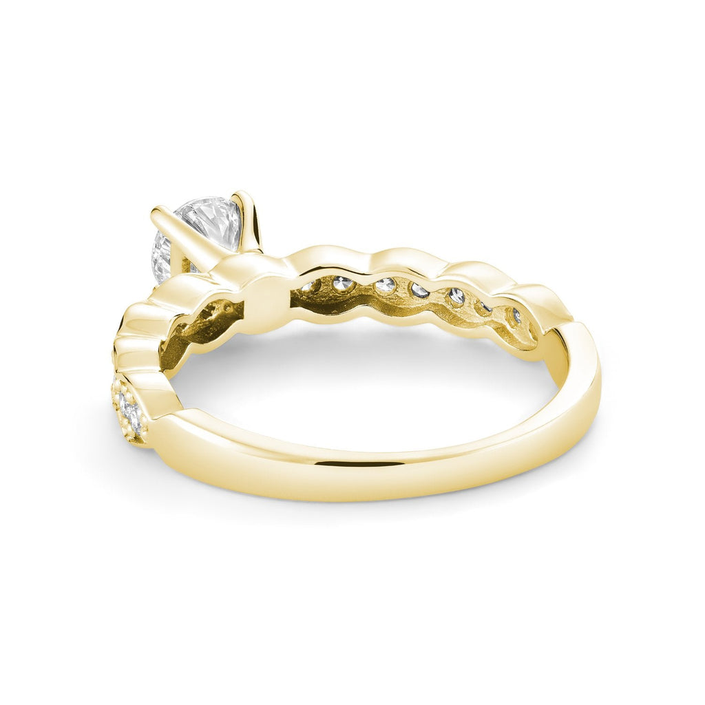 Marquise Illusion Diamond Engagement Ring