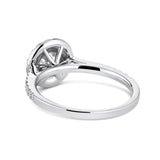 Round Double Halo Diamond Engagement Ring