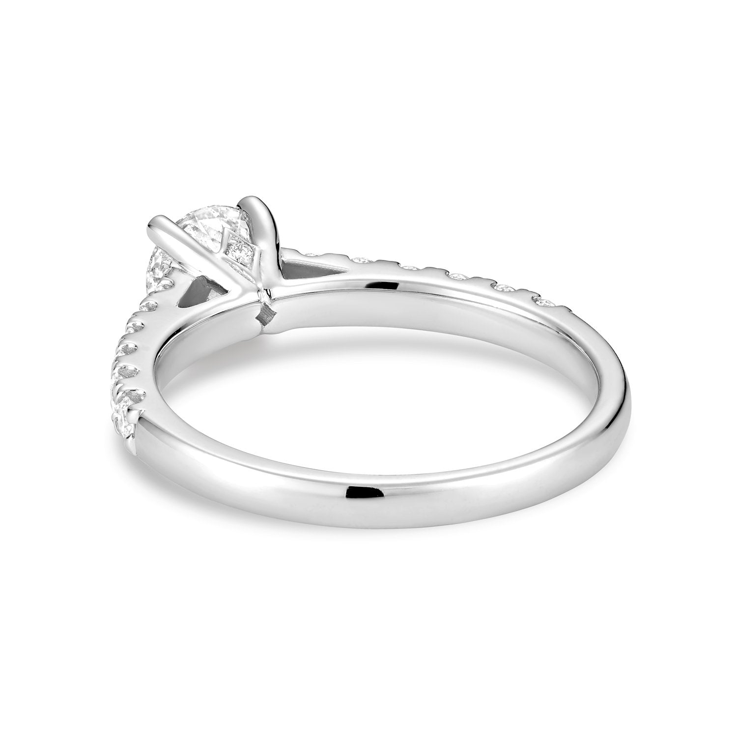 Solitaire Round Diamond Engagement Ring