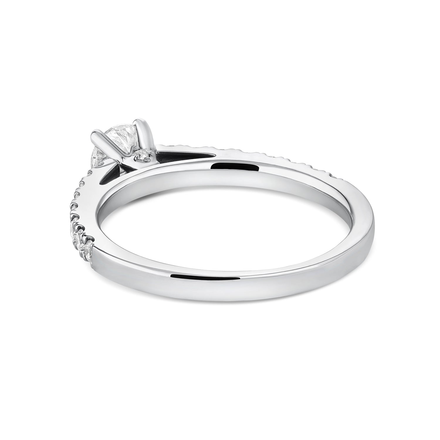 Solitaire Round Diamond Engagement Ring