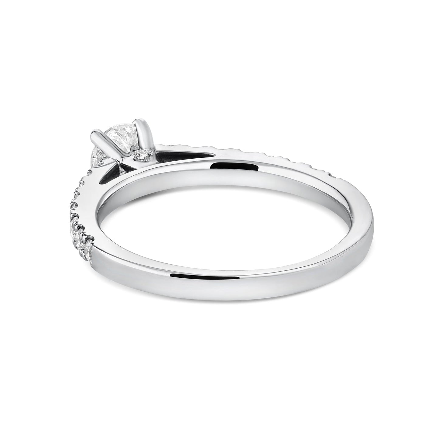 Solitaire Round Diamond Engagement Ring