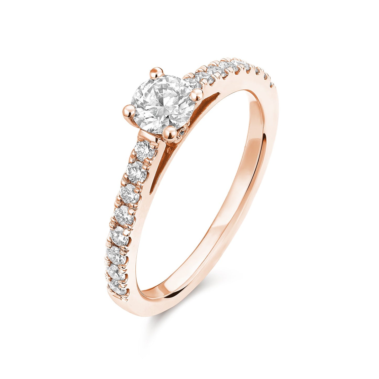 Solitaire Round Diamond Engagement Ring