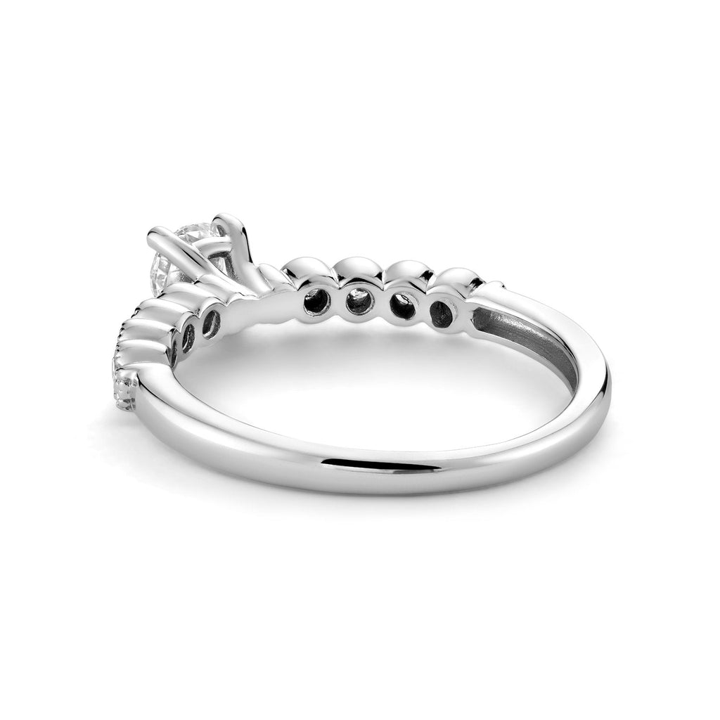 Solitaire Milgrain Diamond Engagement Ring