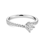 Solitaire Twist Diamond Engagement Ring