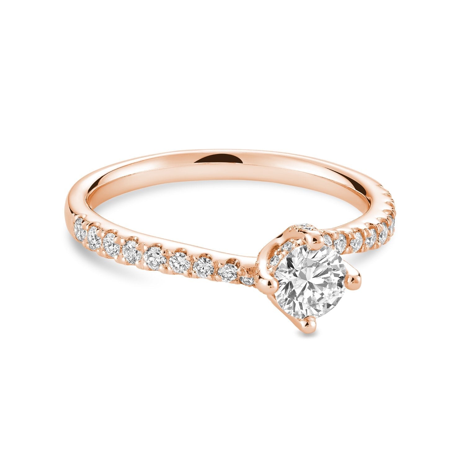 Solitaire Twist Diamond Engagement Ring