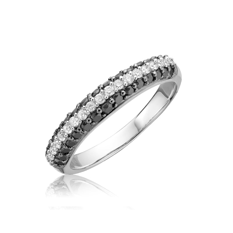 Black & White Diamond Ring