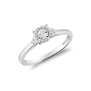 Illusion Setting Diamond Ring