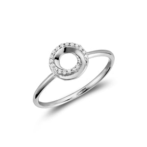 Whirl Diamond Ring
