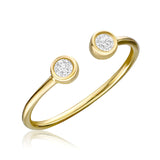 Split Shank Bezel Diamond Ring