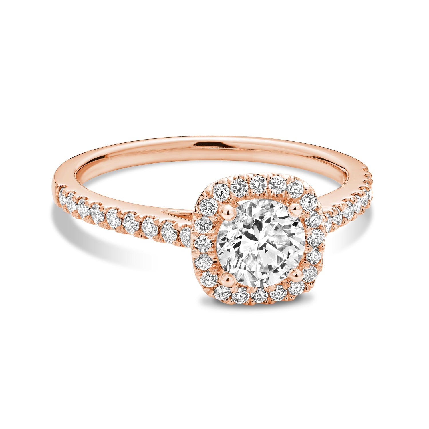 Cushion Halo Diamond Engagement Ring