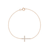 Religious Cross Diamond Bracelet
