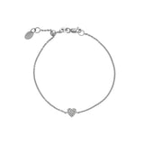 Heart Shape Pave Diamond Bracelet