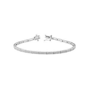 Link Pave Diamond Bracelet