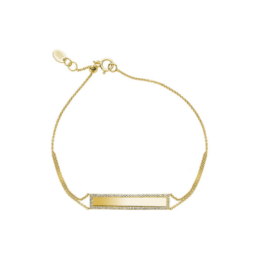 Plated Bar Diamond Bracelet
