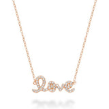 Mini "Love" Diamond Necklace