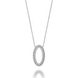 Oval Shape Fashion Diamond Necklace