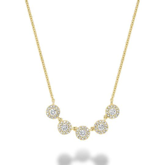 Martini Cup Halo Diamond Necklace