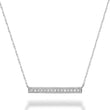 Bar Diamond Milgrain Necklace