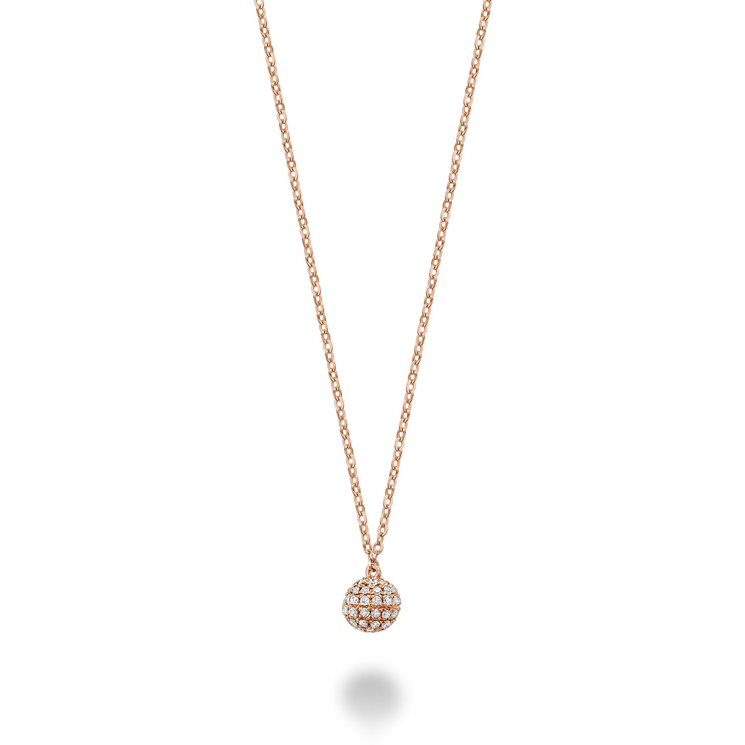 Circle Ball Diamond Necklace