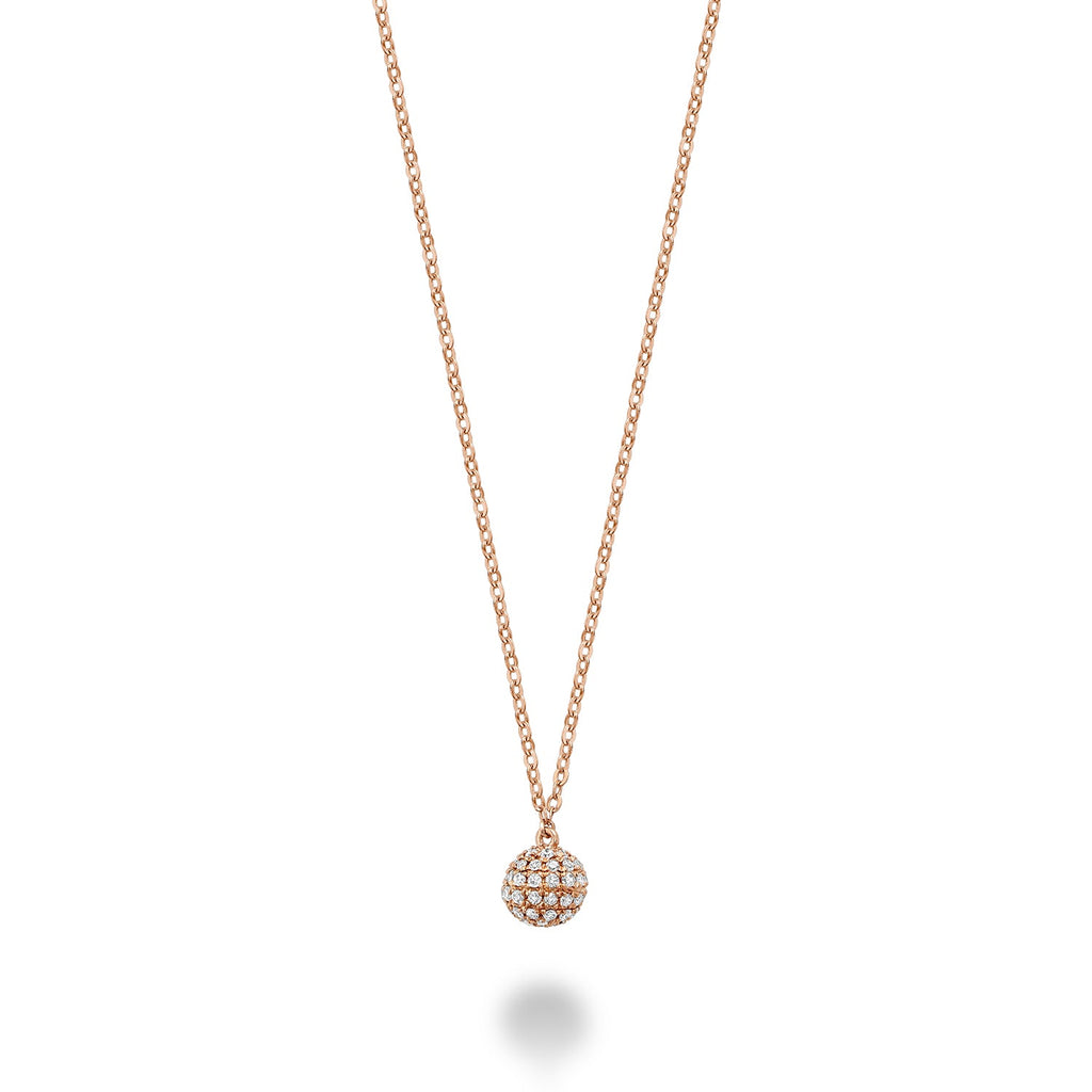 Circle Ball Diamond Necklace