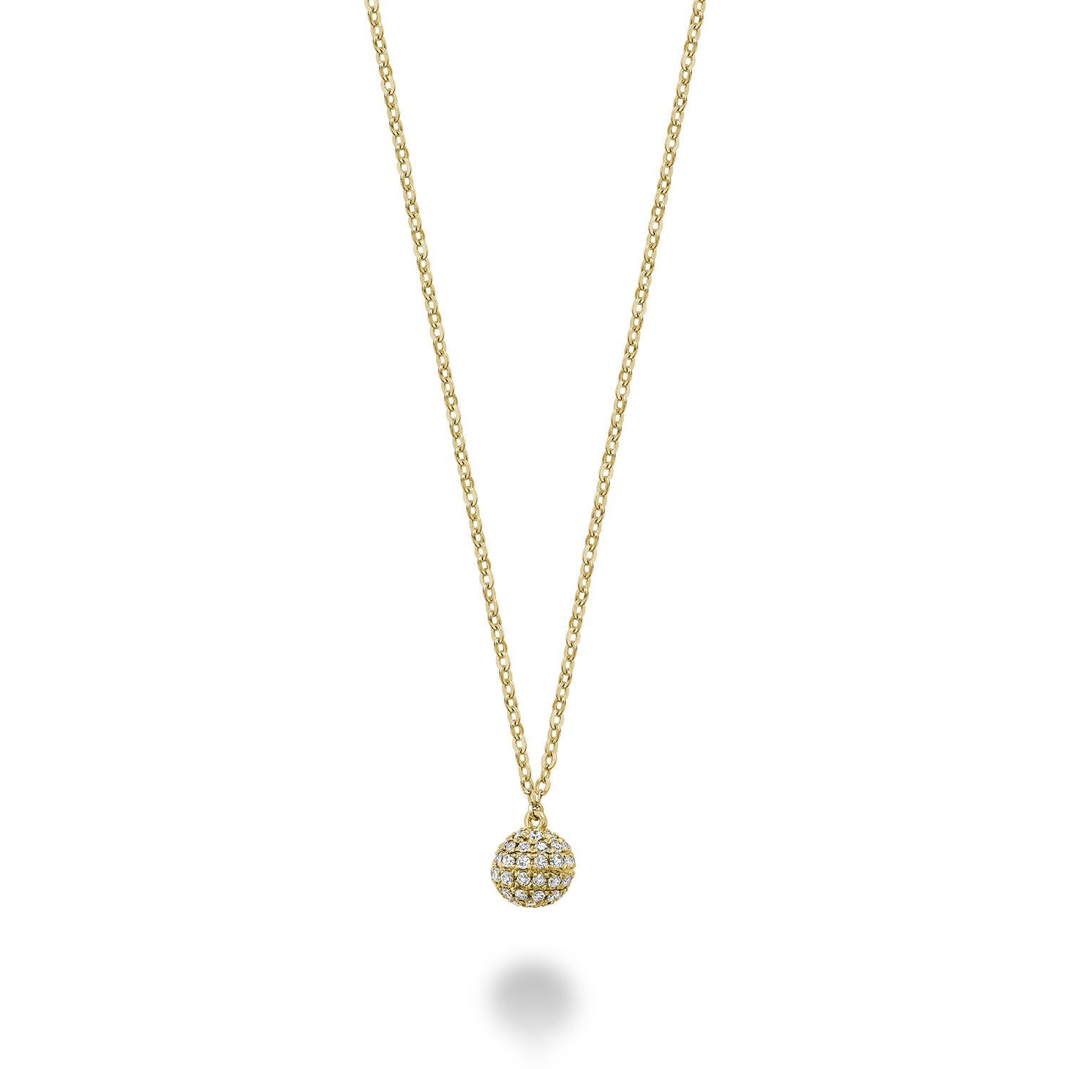 Circle Ball Diamond Necklace