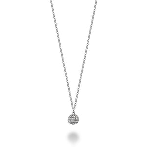 Circle Ball Diamond Necklace
