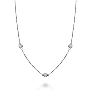 Bezel Diamond by the Yard Necklace