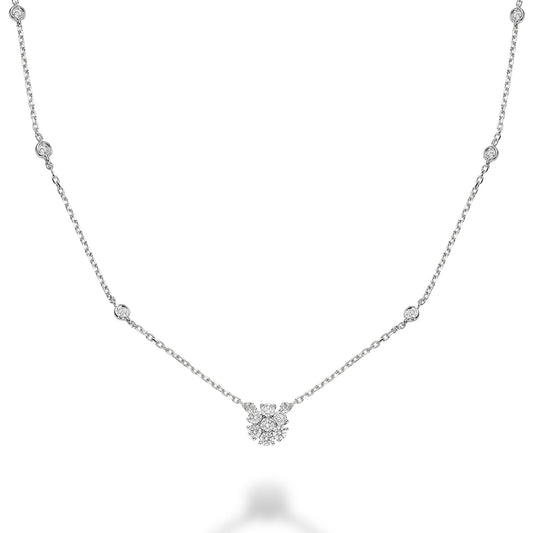 Flower Diamond Necklace
