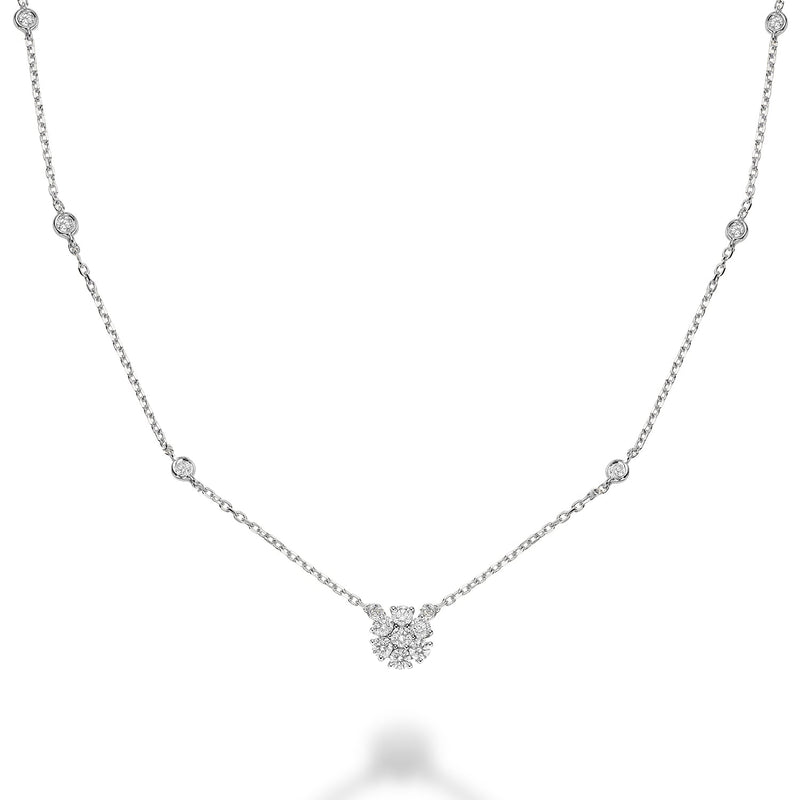 Flower Diamond Necklace