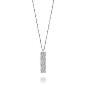 Pave Plate Diamond Necklace