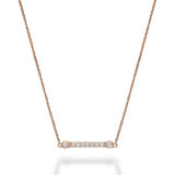 Bar Bezel Diamond Necklace