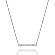 Bar Bezel Diamond Necklace