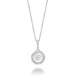 Round Cultured Freshwater Pearl & Diamond Halo Pendant