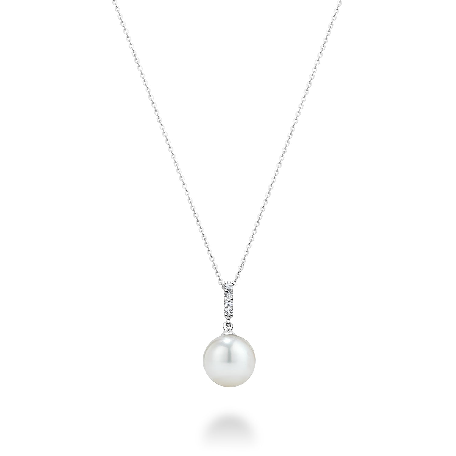 Cultured Freshwater Pearl & Diamond Pendant