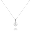 Cultured Freshwater Pearl & Diamond Pendant
