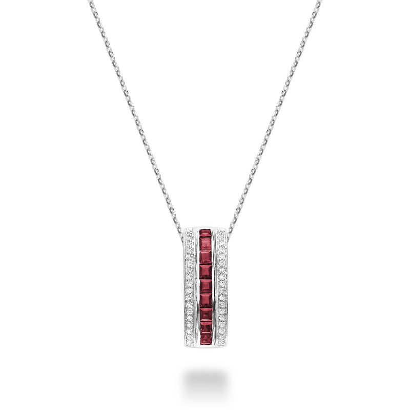 Precious Stone & Diamond Pendant