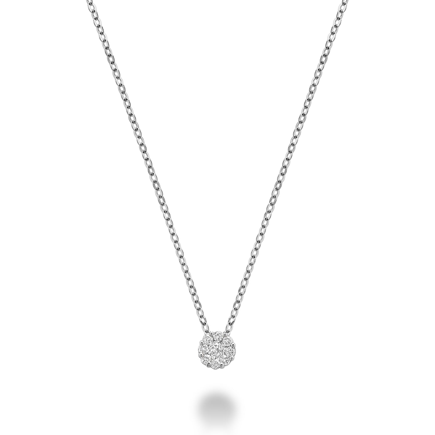 Cluster Diamond Pendant
