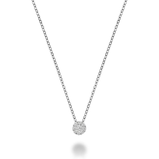 Cluster Diamond Pendant